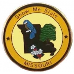Missouri Pin MO State Emblem Hat Lapel Pins